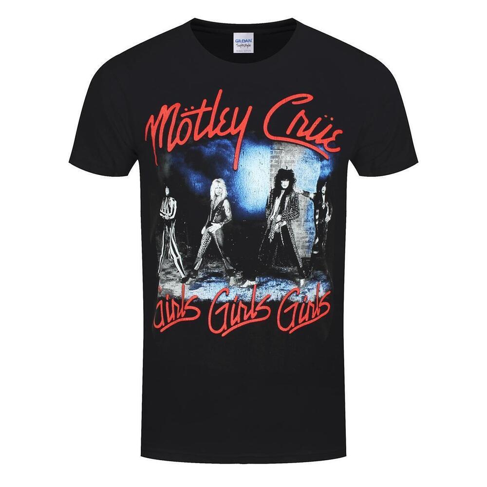 Motley Crue Smokey Street Mens Black Tshirt